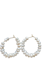 Kolczyki z naturalnymi perłami pozłacane 14k