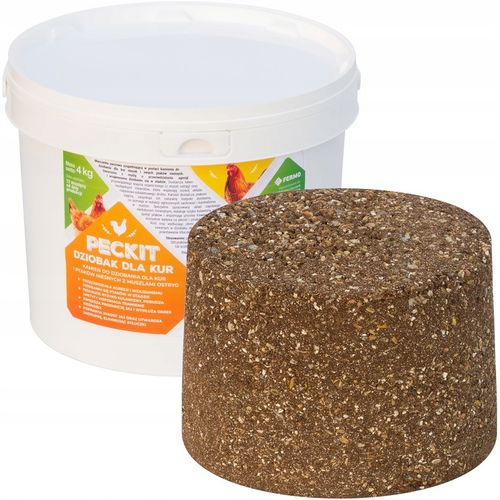 Dziobak dla kur PECKIT 4kg witaminy dla kur niosek na kanibalizm z muszlami na Arena.pl