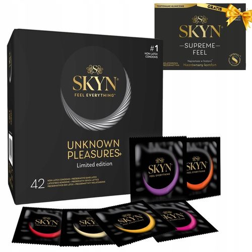 Prezerwatywy SKYN Unknown Pleasures Limited Edition 42 BEZ LATEKSU na Arena.pl