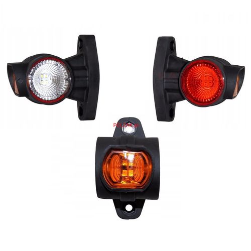 Lampa biało-czerwono-pomarańczowa LED gabarytowa PRAWA lampka na ramieniu na Arena.pl