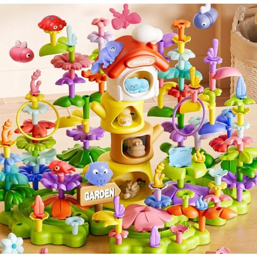 Klocki konstrukcyjne kwiaty DIY FOREST BLOCK ogród las 120 elementów 389-12 na Arena.pl