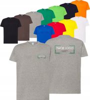 męska KOSZULKA bawełniana T-SHIRT własny HAFT LOGO firmowa reklamowa 10 szt