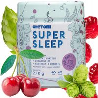 Żelki z MELATONINĄ witaminy SPOKOJNY SEN suplement diety SUPER SLEEP OhTomi