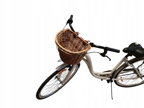 Koszyk rowerowy z wikliny kosz wiklinowy na rower prosty montaż przód na Arena.pl