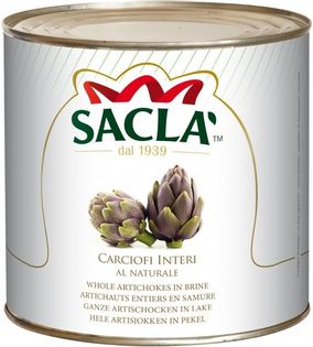 SACLA' Karczochy całe w wodzie i soli 2,5 kg