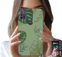 ETUI DO MOTOROLA MOTO G10 / G30 - ZIELONE LIŚCIE ROŚLINNE WZORY PLECKI