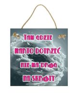 copy of Tam gdzie warto dotrzeć Fuksja– Obraz – Tabliczka motywacyjna 22×22