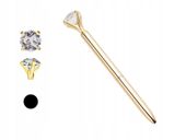 długopis z DIAMENTEM złoty metalowy na prezent