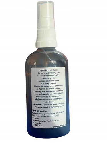 ZIOŁOWY KUFEREK HYDROLAT Z WROTYCZU NA NIEDOSKONAŁOŚCI CERY TRĄDZIK 100ML na Arena.pl