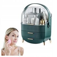 SZKATUŁKA NA KOSMETYKI KUFEREK ORGANIZER ZIELONY GLAMOUR