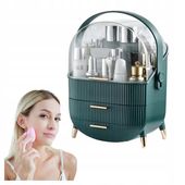 SZKATUŁKA NA KOSMETYKI KUFEREK ORGANIZER ZIELONY GLAMOUR