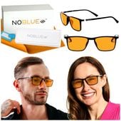 OKULARY BLOKUJĄCE NIEBIESKIE ŚWIATŁO DO KOMPUTERA.ZERÓWKI.NA NOC.LEKKIE 17g