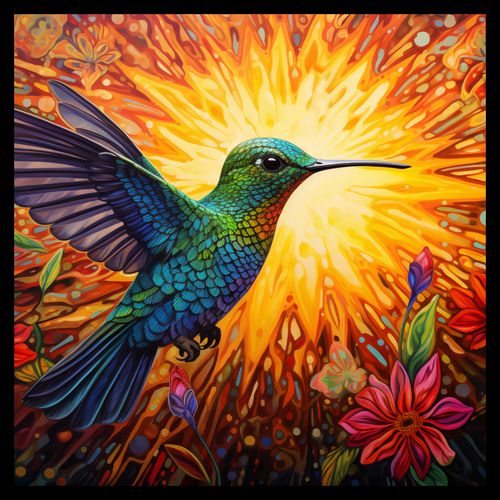 Plakat 50x50cm Koliber Barw na Arena.pl