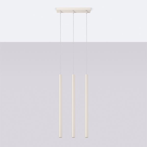 Lampa wisząca PASTELO 3 beżowa zdjęcie 2