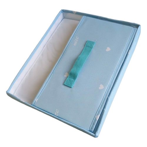 Pudełko do składane z pokrywką 34x28x28 niebieskie na Arena.pl