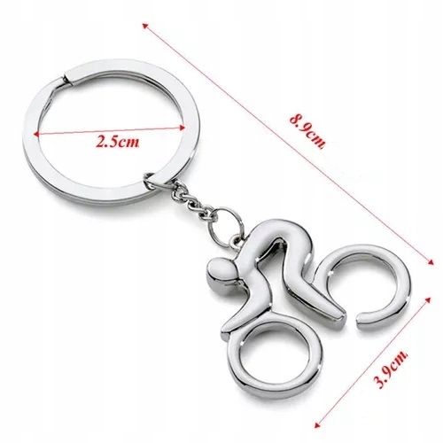 Breloczek do kluczy Rowerzysta Bicycle Rower Lance Armstrong Gadżet Maraton zdjęcie 13