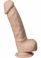 silexd real skin model 1 8" - anatomiczny silikonowy model z przyssawką
