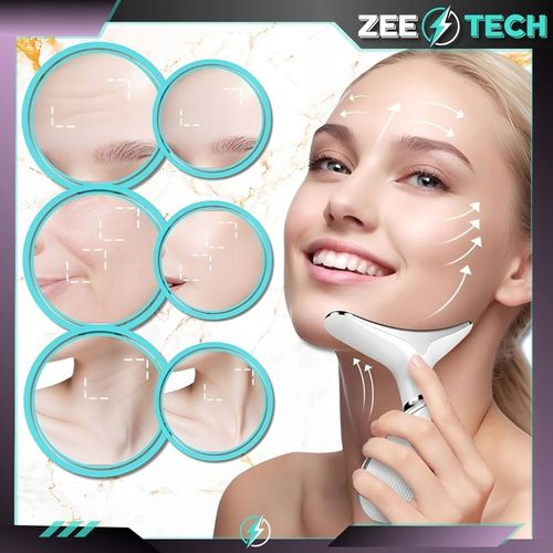 MASAŻER LIFTINGUJĄCY DO TWARZY SZYI SONICZNY DO UJĘDRNIANIA WIBRACYJNY EMS na Arena.pl