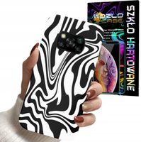 ETUI DO XIAOMI POCO X3 - ABSTRAKCJA ZEBRA MODNE WZORY DLA KOBIET + SZKŁO