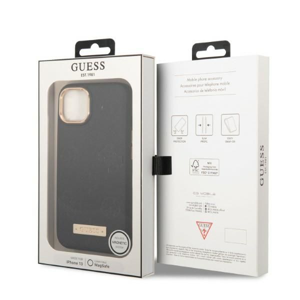 Etui Guess do iPhone 15, iPhone 14, iPhone 13, Czarny, MagSafe zdjęcie 8