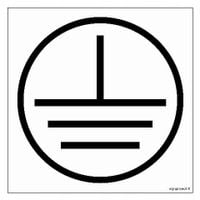 Wskaźnik Uziemienia - Tabliczka Z Przylepcami 100 X 100 Pn - Płyta