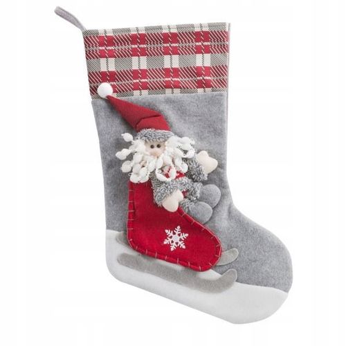 SKARPETA DUŻA DEKORACYJNA OZDOBA ŚWIĄTECZNA NA KOMINEK PREZENTY BUT na Arena.pl