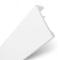 LISTWA SUFITOWA KARNISZOWA MASKOWNICA OSŁONA KARNISZA TWARDA BIAŁA dł. 2m