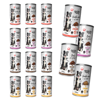 TufTuf mokra karma dla psa Mix Smaków puszka 12x1250g Kawałki w sosie