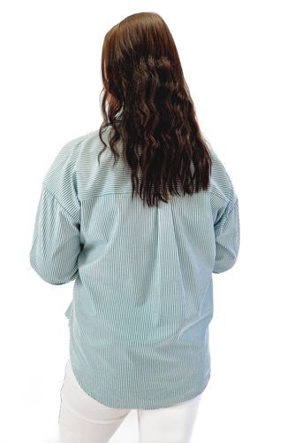 Koszula w Paski Damska Zielona UNI na Arena.pl