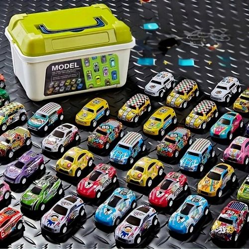 Duży zestaw samochodów metalowe resoraki w walizce autko autka z napędem 40 na Arena.pl