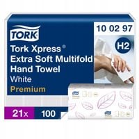 TORK Xpress 100297 – H2 - Ręcznik papierowy PREMIUM 21 bind po 100 odcinków