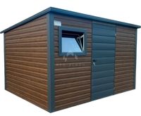 Schowek Domek ogrodowy 3,5x2,5m drzwi okno drewnopodobny dach spad NB386