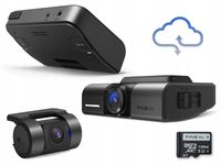 Wideorejestrator FINEVU GX1000 Cloud QHD GPS WiFi + Kamera tylna + SD 128GB