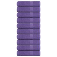 Ręczniki prysznicowe 10 szt. Fioletowe 360 gsm 100% bawełna
