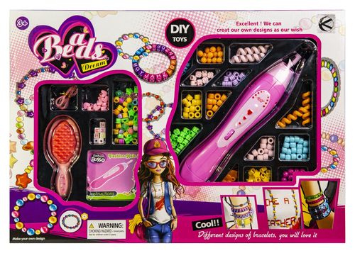 Zestaw koralików do tworzenia ozdób i zaplatania włosów 2w1 na Arena.pl