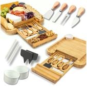 Deska do wędlin i serów z miseczkami do dipów do krojenia prezent na święta