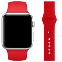 mercury pasek silicon apple watch 42/44/45 mm czerwony/red