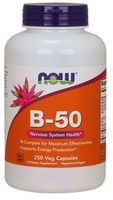 NOW FOODS Witamina B-50 - Kompleks Witamin B - B-Complex  (250 kaps.)