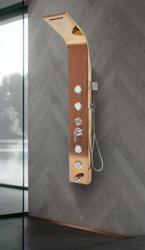 Bateria panel prysznicowy ROSE GOLD na Arena.pl