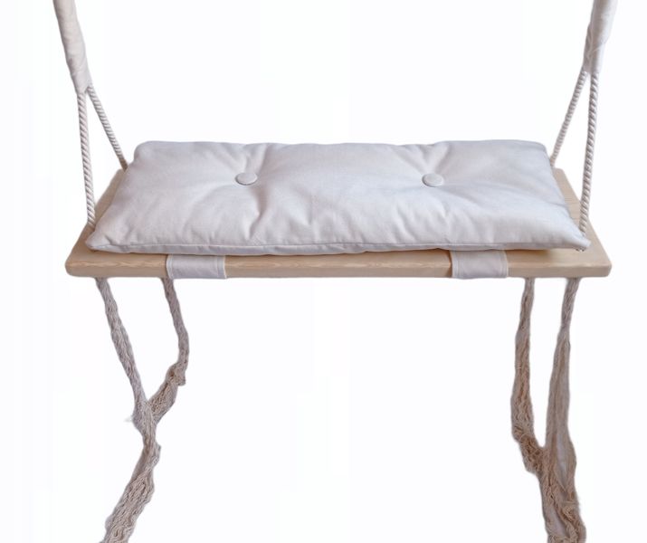 Huśtawka siedzisko na poduszce BEŻOWA zdjęcie 3