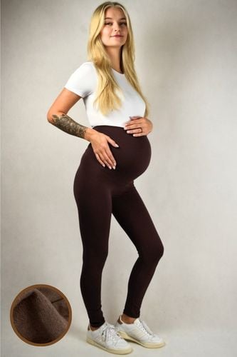 Legginsy ciążowe ocieplane POLSKI PRODUCENT kryjące bawełniane na zimę na Arena.pl