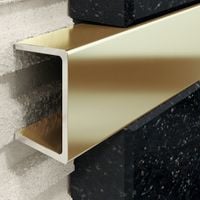 Profil U Listello 25 mm, długość 250 cm stal nierdzewna, złoty polerowany