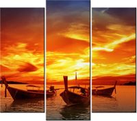 90 80CM OBRAZ T3 ELEM ZACHÓD SŁOŃCA TAJLANDIĄ DRUK ŚCIENNY