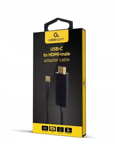 Adapter Gembird A-CM-HDMIM-01 2m USB Type-C do HDMI Czarny na Arena.pl