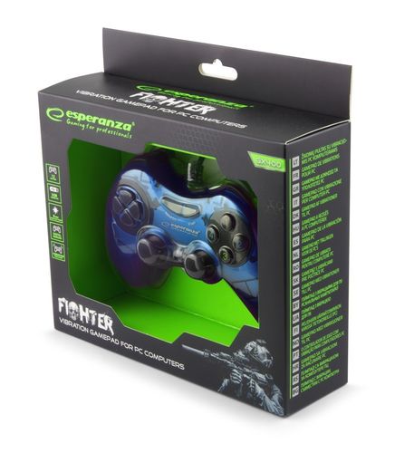 Esperanza GAMEPAD PC USB FIGHTER NIEBIESKI na Arena.pl