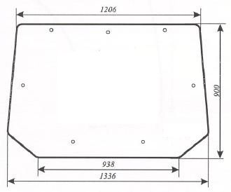 szyba tylna - tył do ciągnika Pronar 82A 82SA 82 TSA 1025A 1221A na Arena.pl