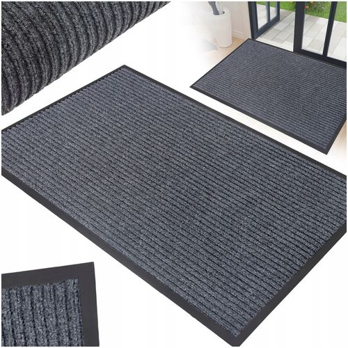 WYCIERACZKA POD DRZWI ZEWNĘTRZNA WEJŚCIOWA 90X150 DUŻA MATA DO BUTÓW SZARA na Arena.pl