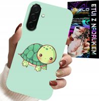 ETUI DO SAMSUNG GALAXY A56 5G - SŁODKIE ŻÓŁWKI WZORY DLA DZIECI + SZKŁO