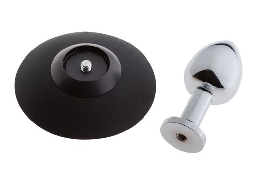 MALESATION Alu-Plug with suction cup small, chrome na Arena.pl