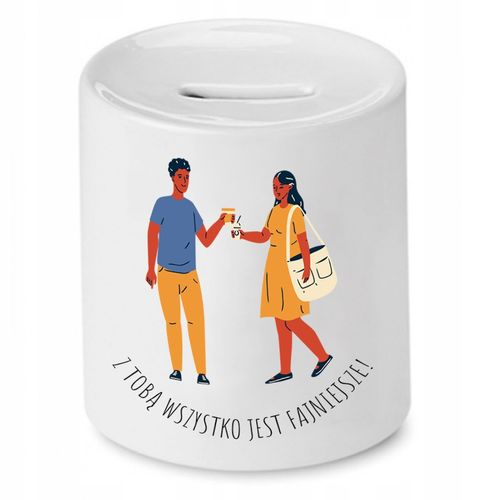 Skarbonka Dla Przyjaciela Wszystko Jest Fajniejsze Z Nadrukiem Ze Zdjęciem na Arena.pl